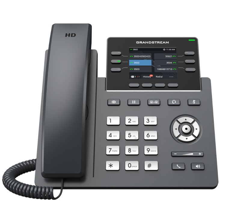 Grandstream GRP2613W 6 Lines, 6 SIP Accounts,  2.8 in scrn, PoE + GigE, Color, WiFi,  HD Audio, Grandstream GRP2613W 6 Lines, 6 SIP Accounts,  2.8 in scrn, PoE + GigE, Color, WiFi,  HD Audio,